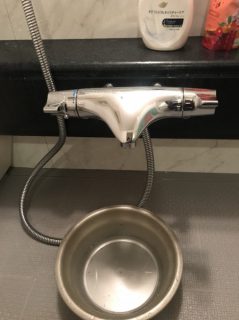 浴槽水栓交換